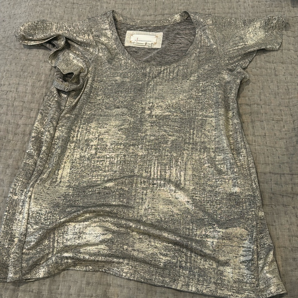 Anthropologie ruffle Shirt